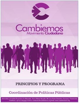 Principios y programas - Partido CAMBIEMOS Movimiento Ciudadano