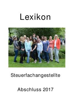 Lexikon Steuerfachangestellte 2017