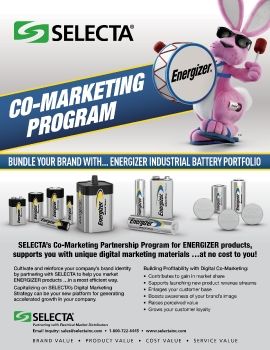 SELECTA CO-MARKETING PROGRAM • ENERGIZER INDUSTRIAL BATTERY PORTFOLIO