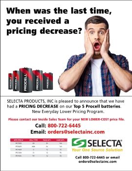SELECTA • When was the last time you received a pricing decrease