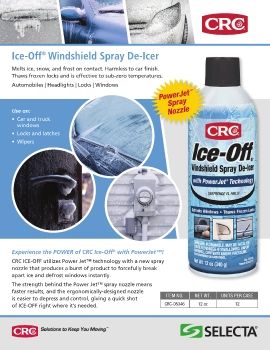 SELECTA • CRC ICE-OFF® Windshield Spray De-Icer