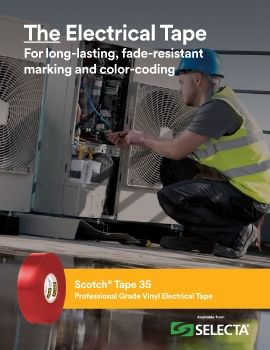 3M ELECTRICAL SCOTCH TAPE 35 (10 Tape Colors) - 2-PAGE SELL SHEET
