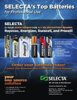 SELECTA • TOP BATTERIES -  For Professional Use