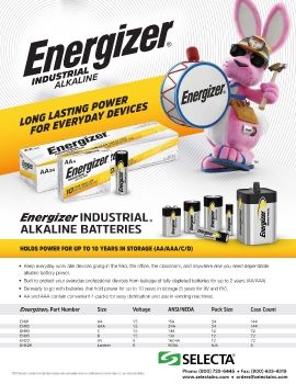 ENERGIZER INDUSTRIAL ALKALINE BATTERIES • SUMMER 2021