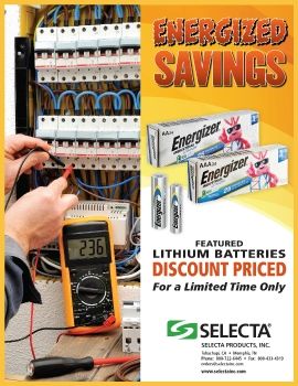 SELECTA • ENERGIZER - INDUSTRIAL LITHIUM BATTERIES - PROMO (WLP)