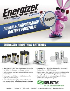 SELECTA • ENERGIZER INDUSTRIAL BATTERY PORTFOLIO • 2021