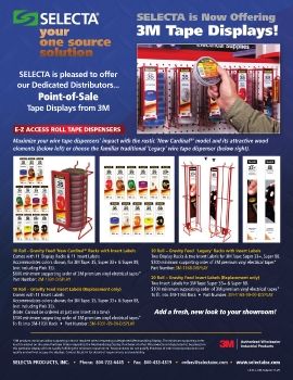 SELECTA • 3M TAPE DISPENSERS (10 Roll & 20 Roll)