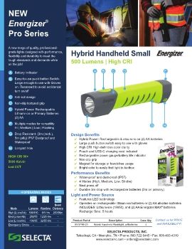 SELECTA • ENERGIZER - Pro Series™ - Hybrid Handheld Small