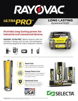 RAYOVAC ULTRA PRO BATTERIES