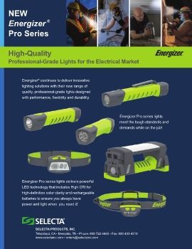 SELECTA • ENERGIZER - Pro Series™ - Professional-Grade Lights (No Cost Schedule)