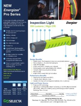 SELECTA • ENERGIZER - Pro Series™ - Inspection Light