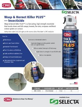 SELECTA • CRC WASP & HORNET KILLER PLUS - Kills on Contact!