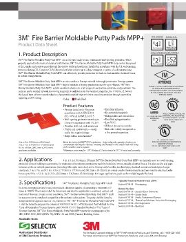 SELECTA • 3M FIRE BARRIER MOLDABLE PUTTY PADS