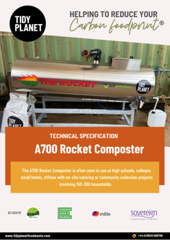 A700 Rocket Composter Spec Sheet