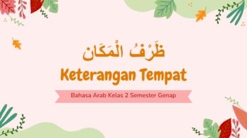 ظَرْفُ الْمَكَان Keterangan Tempat