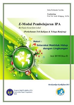 E-Modul IPA Interaksi Makhluk Hidup dengan Lingkungan