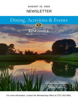 Club at Kingsmill Newsletter 8.10