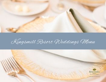 Kingsmill Weddings Menu - 2021