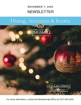 Club at Kingsmill Newsletter 12.7