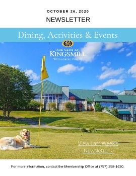 The Club at Kingsmill Newsletter10.26