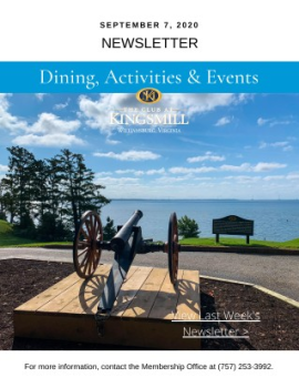 Club at Kingsmill Newsletter - 9.7