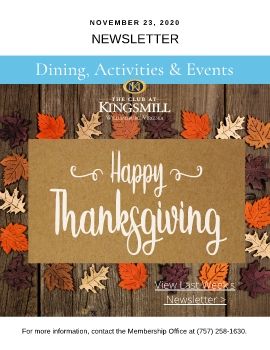 Club at Kingsmill Newsletter 11.23