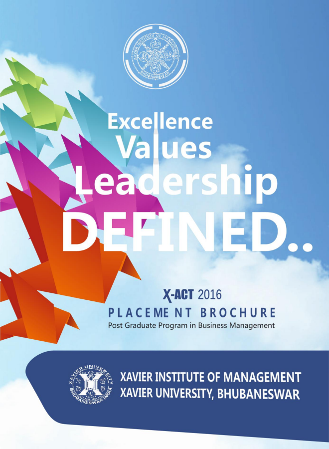 XIMB EMBA(BM) 2015-16 Brochure