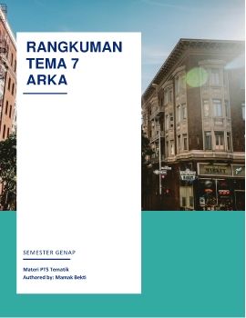 RANGKUMAN ARKA TEMA 7 SEMESTER GENAP