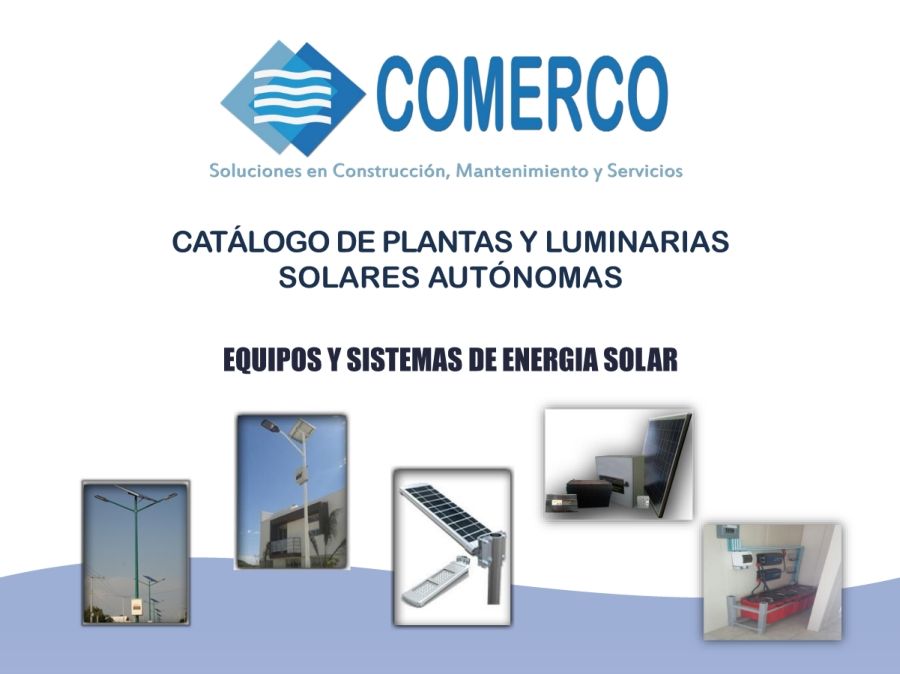 Catalogo de Plantas y Luminarias Solares - Mayo 2016