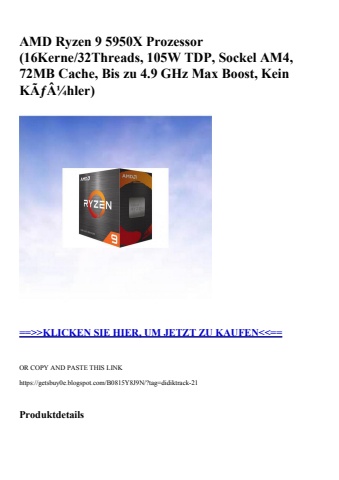 2382 amd ryzen 9 5950x prozessor  16kerne 32threads  105w tdp  sockel am4  72mb cache  bis zu 4