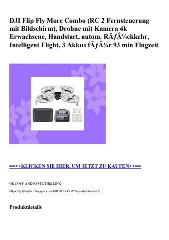 8364 dji flip fly more combo  rc 2 fernsteuerung mit bildschirm   drohne mit kamera 4k erwachsene  hands