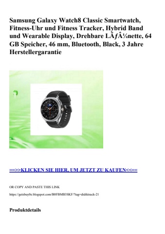 8563 samsung galaxy watch8 classic smartwatch  fitness-uhr und fitness tracker  hybrid band und wearable
