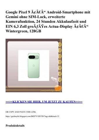 1804 google pixel 9 ã¢â€â“ android-smartphone mit gemini ohne sim-lock  erweiterte kamerafunktion  24 st