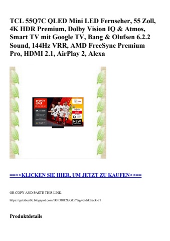 4613 tcl 55q7c qled mini led fernseher  55 zoll  4k hdr premium  dolby vision iq   atmos  smart tv mit g