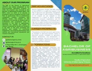 Bachelor Agriculture Faperta Untirta