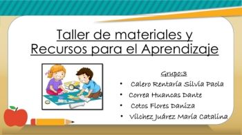 Taller de materiales y Recursos para el Aprendizaje 145