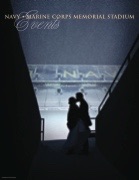 Navy Marine Corps Memorial Stadium Wedding Book