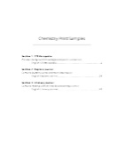 Chemistry Print Samples