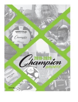 Champion Sports Catalog 2020