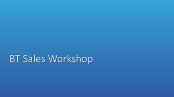 BT-SS - BT Sales Skills Training