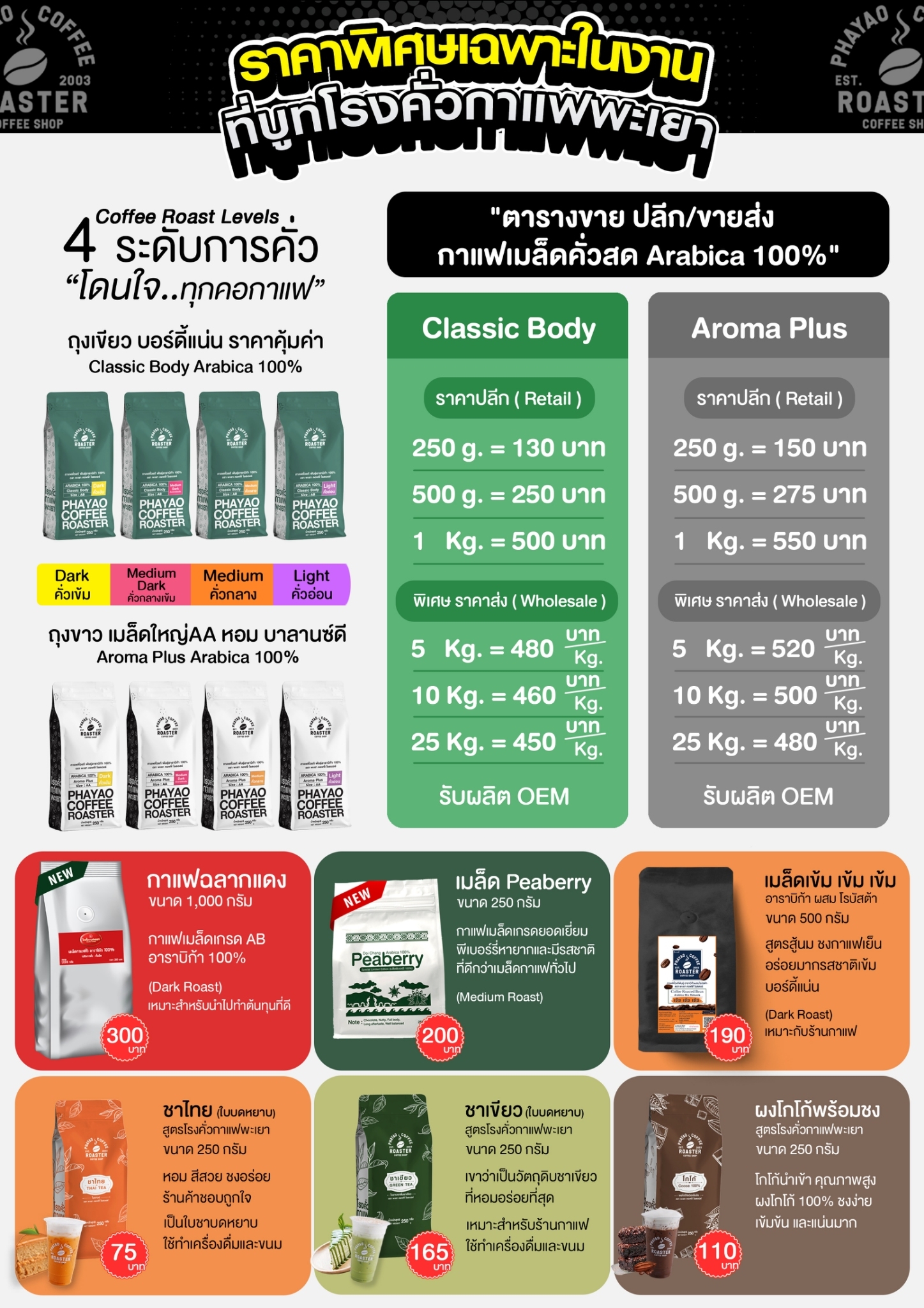 Product Catalogue 2024 - Phayao Coffee