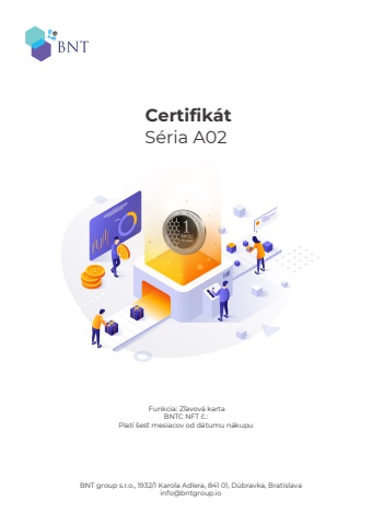 Certifikát Séria A02