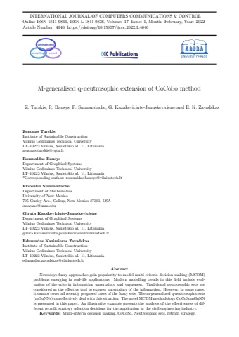 M-generalised q-neutrosophic extension of CoCoSo method