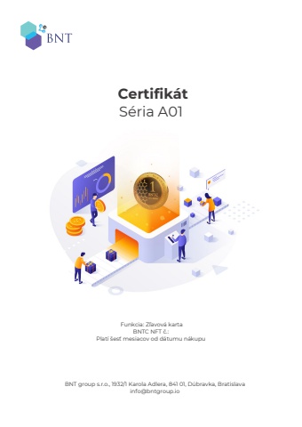 Certifikát Séria A01