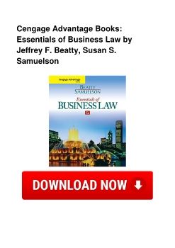 Cengage Advantage Books: Essentials of Business Law by Jeffrey F. Beatty, Susan S. Samuelson