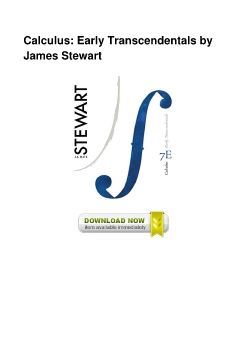 Calculus: Early Transcendentals by James Stewart