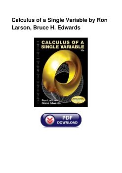 Calculus of a Single Variable by Ron Larson, Bruce H. Edwards