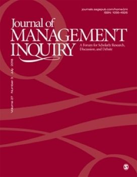 Journal of Management Inquiry, July 2018