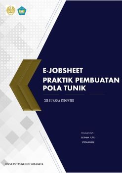 E-Jobsheet pembuatan pola tunik mata pelajaran Busana Industri
