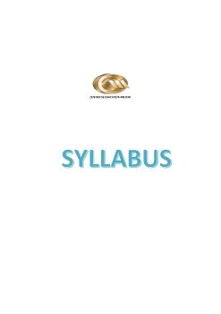 SYLLABUS 2017 PLANIFICACIÓN